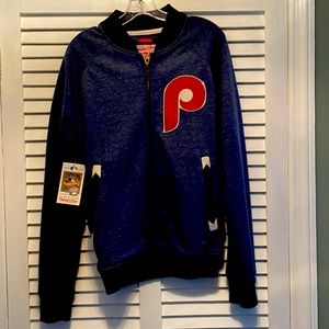 MItchell & Ness Philadelphia Phillies Tailored Fit Full zip jacket